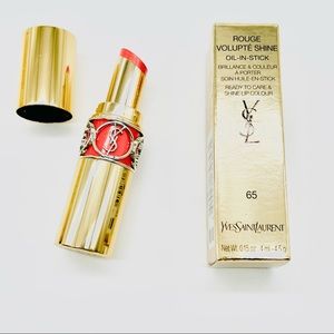 Yves Saint Lauren YSL Rouge Volupté Shine Oil in Stick 65 IRIDESCENT CORAL